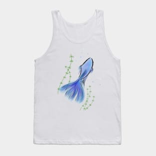 Betta Fish Blue Tank Top